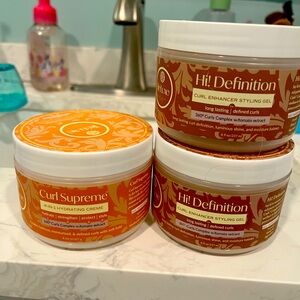 Tre’luxe high definition gel and supreme curl cream